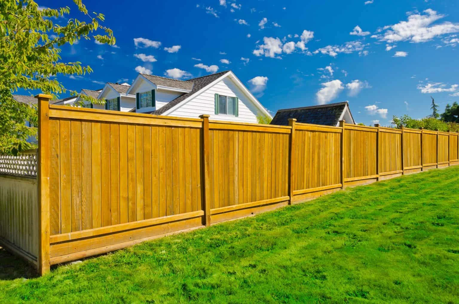 Wood fence